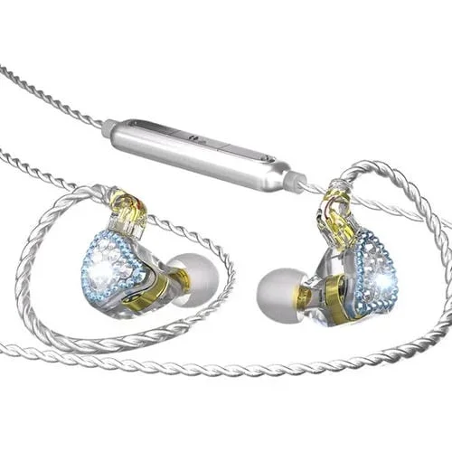Auriculares Intrauditivos Cvj Liuli Con Cable 3,5 Mm Micrófono 1,25 M (Azul)