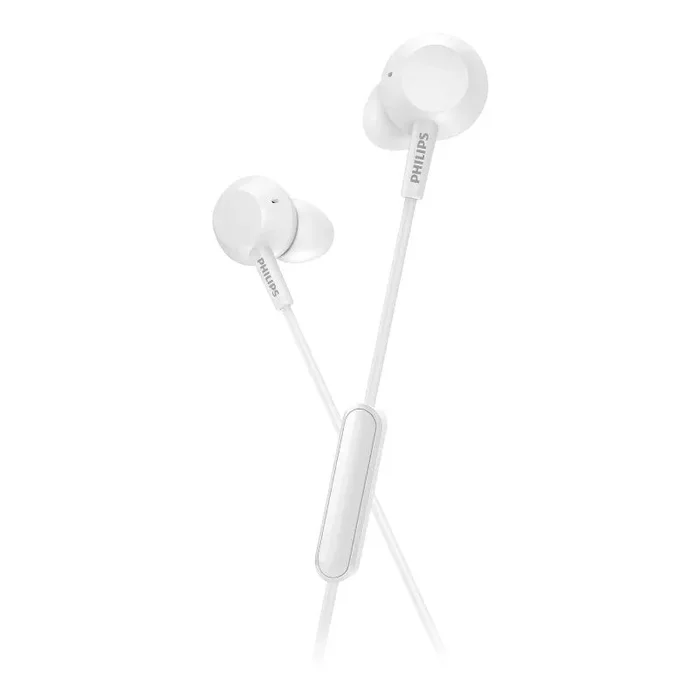 Auriculares intrauditivos philips tae4105/ con micrófono/ jack 3.5/ blancos
