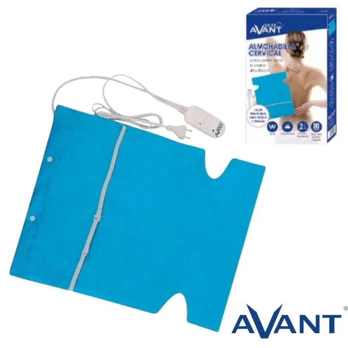 Avant – Almohadilla Eléctrica Cervical Avant – Calor Terapéutico – 45w – 40×50 Cm – 2 Temperaturas – Indicador Led – Forro Polar