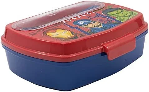Avengers sandwichera con cubiertos 17x14x6