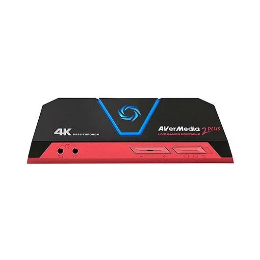 AVerMedia Live Gamer Portable 2 Plus, Captura de juegos, 4K Pass-Through, 4K Full HD 1080p60 USB, PC Free mode, Record, Stream, Plug & Play, Party Chat