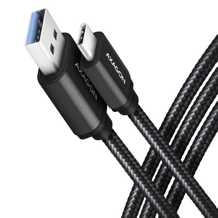 AXAGON Bucm3-am15ab Kabel USB-c – USB-a, 1.5m, USB 3.2 Gen 1 3a, ALU, oplot, Czarny Marca