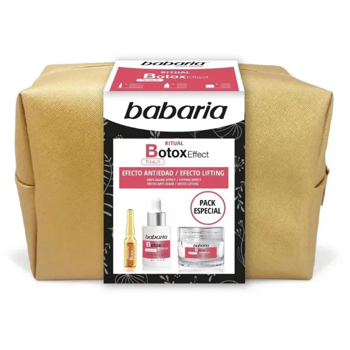 Babaria botox anti-edad crema facial 50ml + serum 30ml + ampollas 2un.