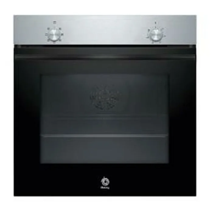 Balay – Horno multifunción, 60 cm, 5 funciones, gradas cromadas, Cristal negro/inox, 3HB4000X3