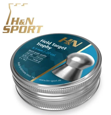 Balines H&N Field Target Trophy – 0,96g Lata 250 Unid. 5,54mm