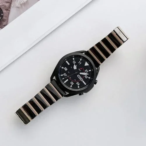 Banda de Reloj de Cerámica 22mm (Oro Rosa Negra)