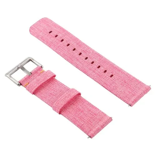 Banda de Reloj de Lienzo para Fitbit Versa Versa 2 (Rosa)