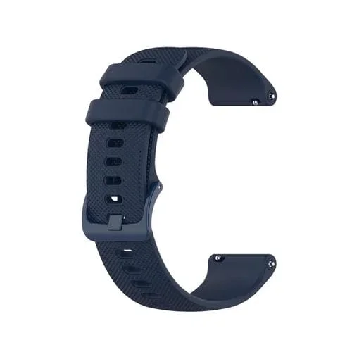 Banda de Reloj de Silicona a Cuadros para Ticwatch E3 (Azul)