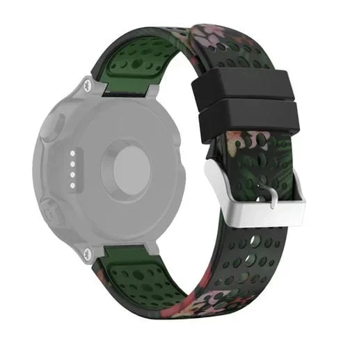 Banda de Reloj de Silicona para Garmin Forerunner 220/230/335/735Xt/S20 (Verde Ejército)
