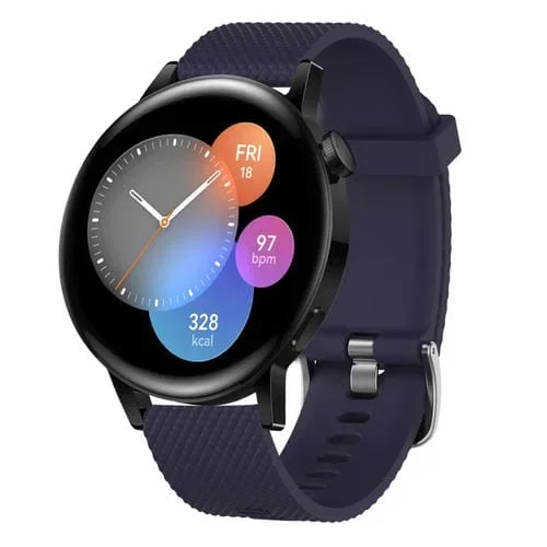 Banda de Reloj de Silicona para Honor Watch GS 3I 22mm con Textura de Diamante (Púrpura)