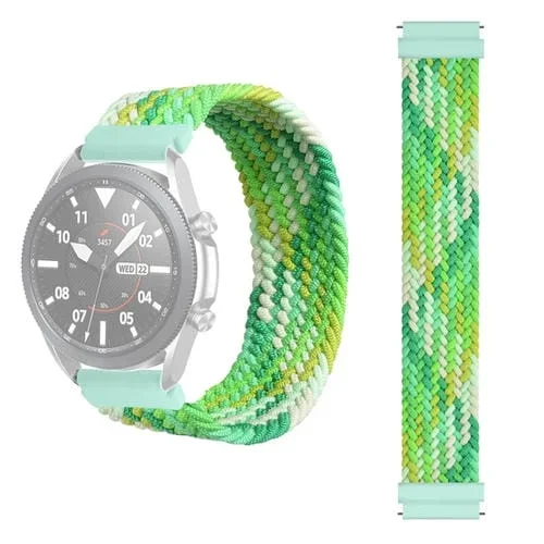 Banda de Reloj de Tejido de Nylon Universal 20mm (Verde)