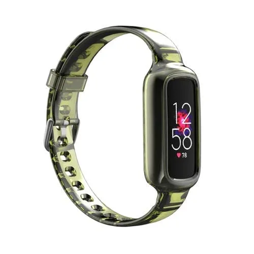 Banda de Reloj Integrado de Silicona Luxe (Amarillo)
