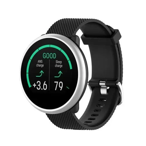 Banda de Reloj Polar Ignite silicona texturizada de repuesto (Negro)