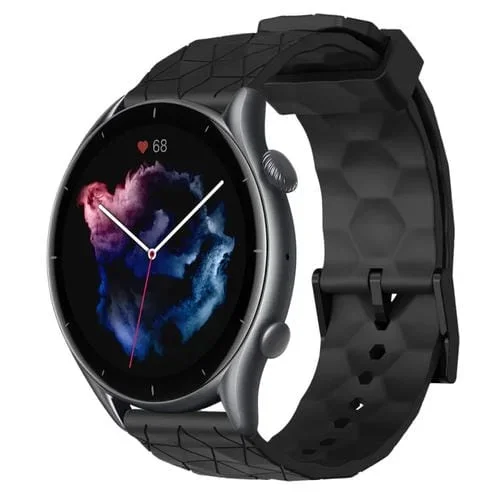 Banda de Reloj Silicona Amazfit 3 22mm Patrón de Fútbol (Negro)
