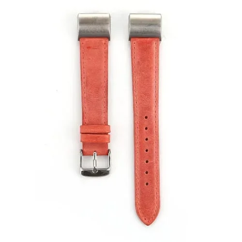 Banda para Fitbit Charge 2 de Cuero Estilo Fresco (Naranja)