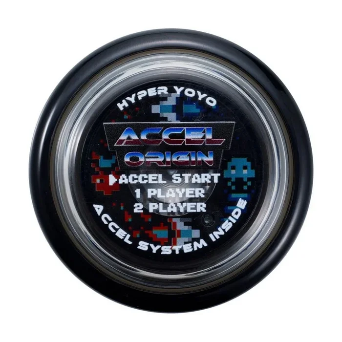 Bandai 60002 Accel Hyper Yoyó Negro, Juego de Habilidad, Yoyo optimo para Niños de 8 Años, con su Sistema Accel, pon a Prueba Todos los Trucos de Forma Sencilla y rápida