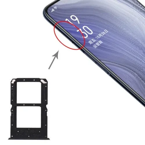 Bandeja Tarjeta SIM Oppo Reno Z (Negro)