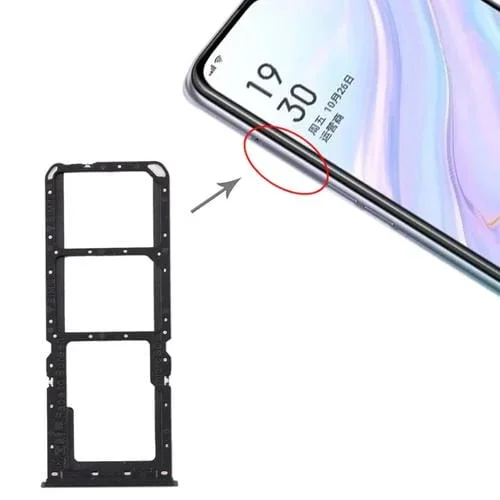 Bandeja Tarjeta SIM y Micro SD Oppo A11 (Negro)