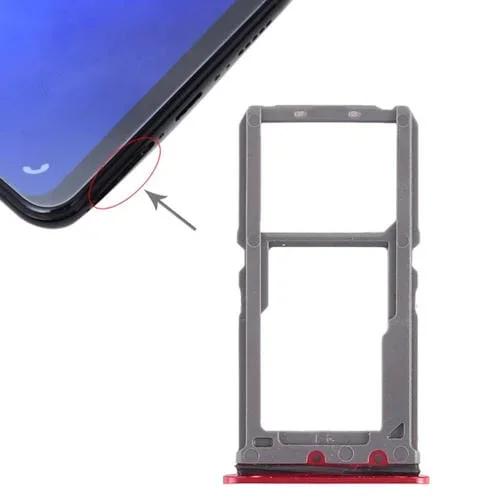 Bandeja Tarjeta SIM y Micro SD Vivo X21 (Rojo)