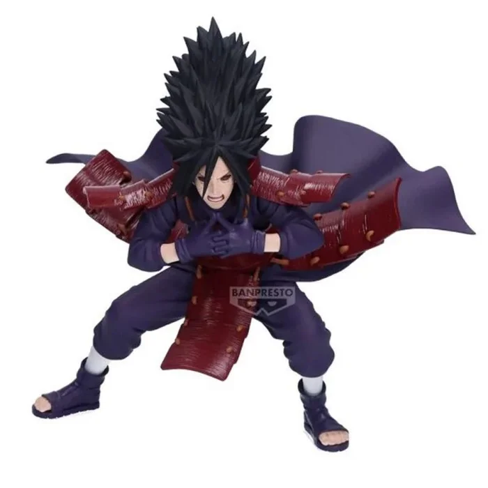 Banpresto Figura de Accion Madara Uchiha Naruto Shippuden, Vibration Stars, 13 cm, BP28807P Multicolor, Figura Coleccionable, Óptimo para los fanaticos del Anime