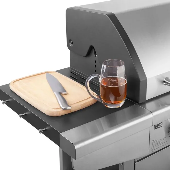 Barbacoa de gas con 3 quemadores teesa bbq 3001 master