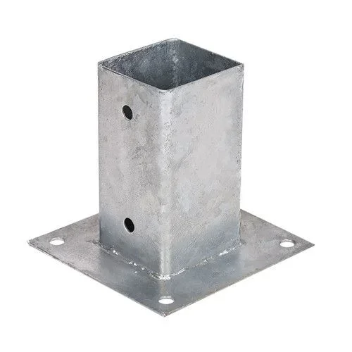 Base para Sombrilla Faura f50003 Cuadrado Acero Galvanizado 9 x 9 x 15 cm M10