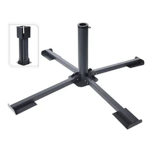 Base parasol metal plegable 4 patas