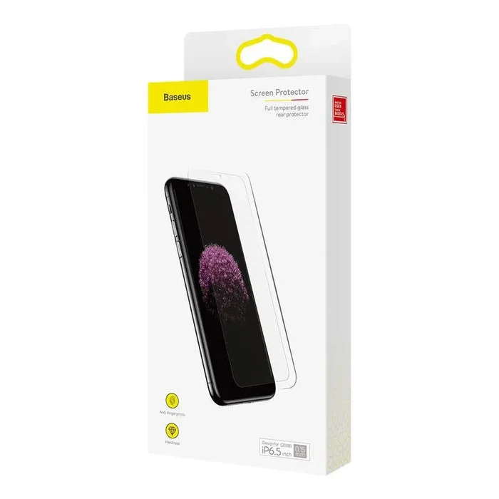 Baseus iphone xs max 0.15 mm full-glass t-glass transparent (sgapiph65-gs02)