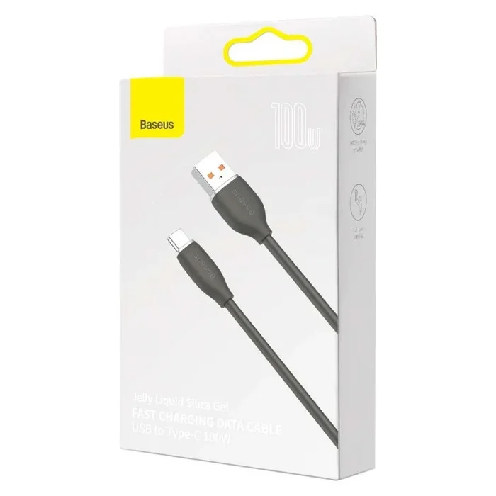 Baseus Jelly cable USB USB 2.0 1,2 m USB A USB C Negro