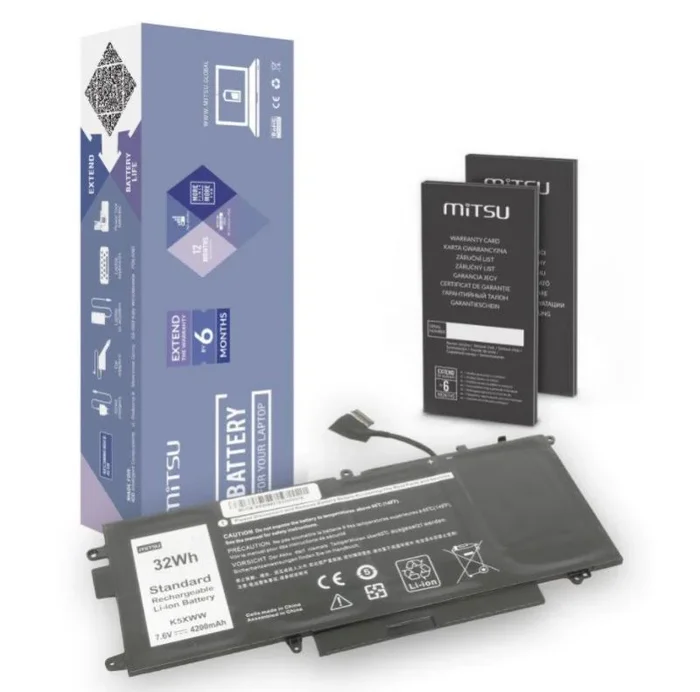Bateria mitsu bc/de-e5289 (4200 mah (32 wh) 7.6v (7.4) 4 celdas li-ion