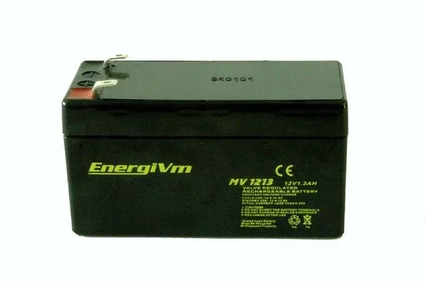 Bateria Plomo 12v 1,3ah Agm 97x43x52mm Energivm ** Mv1213
