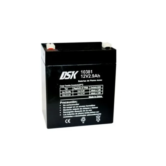 Bateria Plomo 12Vdc 2,9Amp AGM 99x79x56mm DSK
