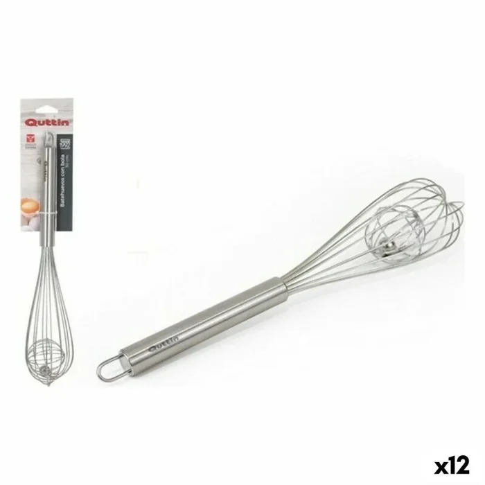 Batidor de varillas manual quttin 137363 (12 unidades)