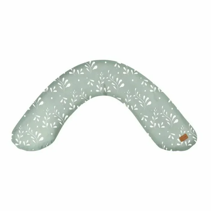 Béaba, Big Flopsy, Cojin Lactancia, Almohada de Maternidad y Embarazada, Multifuncional, Adecuada para Dormir/Amamantar, Soporte, Hipoalergénica, Noche Tranquila,Flor de Algodón,Oekotex,Naturaleza