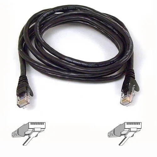 Belkin High Performance Category 6 UTP Patch Cable 1m cable de red Negro