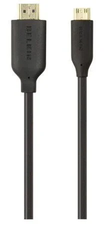Belkin Mini HDMI – HDMI, 1m cable HDMI HDMI Type C (Mini) HDMI tipo A (Estándar) Negro
