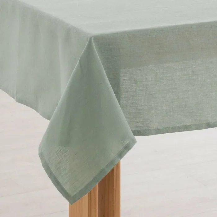 Belum | Mantel Antimanchas Lino 100% Aqua 400×150 cm | Mantel Mesa Rectangular Resinado | Mantel Hidrófugo de Calidad en Varias Medidas | Manteles de Lino para Interior y Exterior