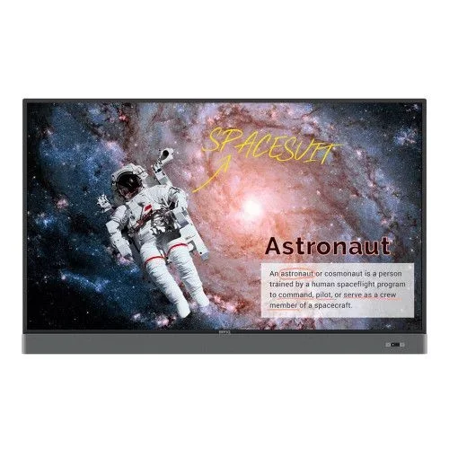 Benq rm6502k 165,1 cm (65″) led 4k ultra hd pantalla táctil panel plano interactivo negro