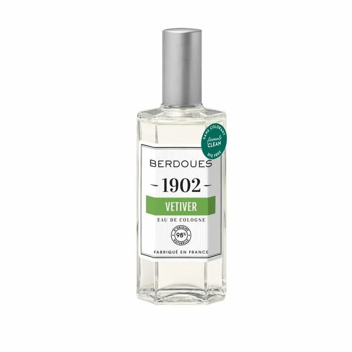 BERDOUES 1902 Eau de Cologne Vétivier Fresca y Aroma, fabricada en Francia, fragancia para hombre y mujer, verbena, romero, vetiver, atomizador, 125 ml