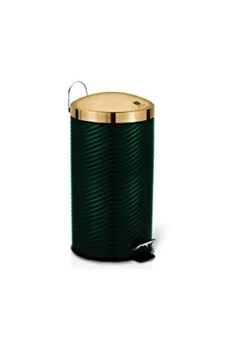 Berlinger Haus Emerald Collection Cubo de Pedal, 20L, BH/6441 acero inoxidable esmeralda 18/8