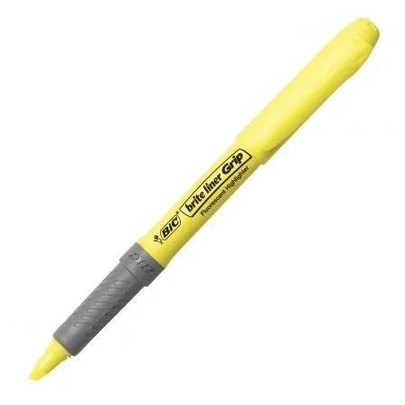 BIC Brite Liner Grip HILIGHTER, BRTLNR, GRP, FYW (paquete de 10)