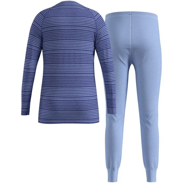 Bielizna termoaktywna – zestaw odlo set long active warm set roz. 104cm granatowa