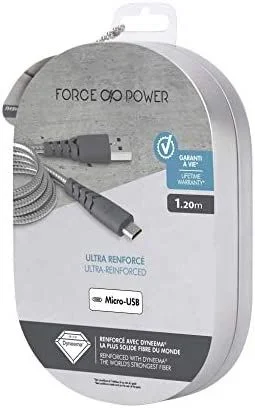 Bigben Connected FPCBLMIC1.2MG cable USB 1,2 m USB 2.0 Micro-USB A USB A Gris