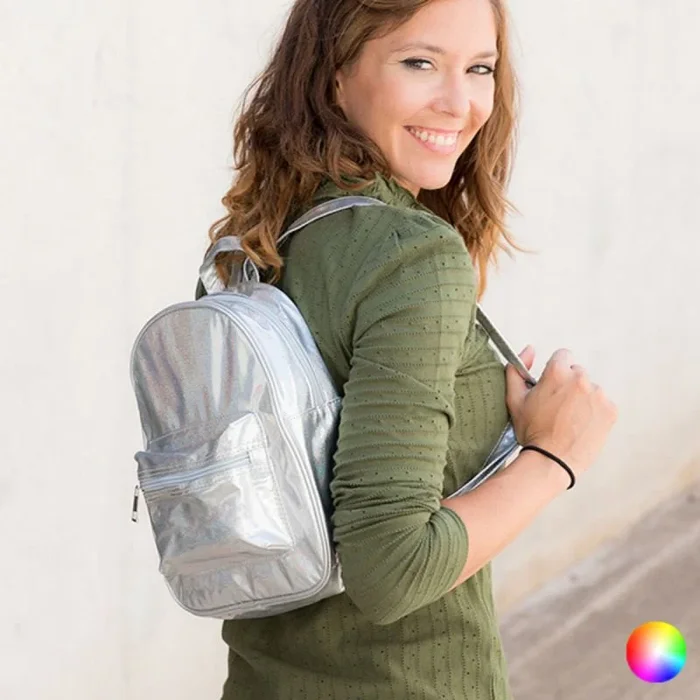 BigBuy Accessories Mochila Metallic Look.