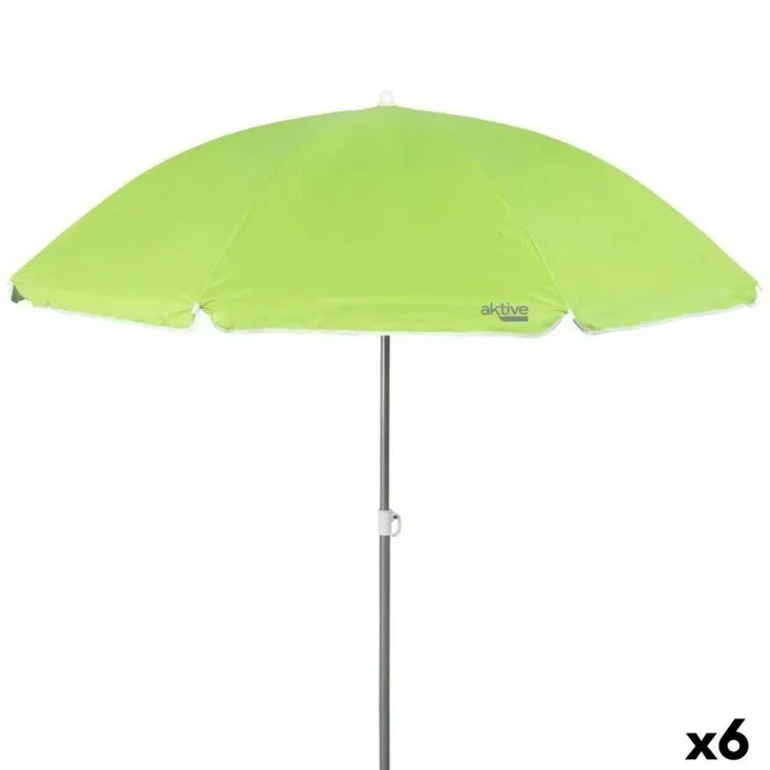 BigBuy Productos de hogar Sombrilla Aktive Aluminio Poliéster 170T 220 x 212 x 220 cm (6 Unidades)