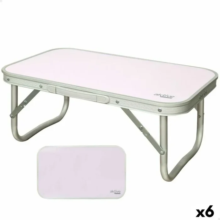 BigBuy Productos Deportivos 12605 Mesa Plegable, Malva, Estándar