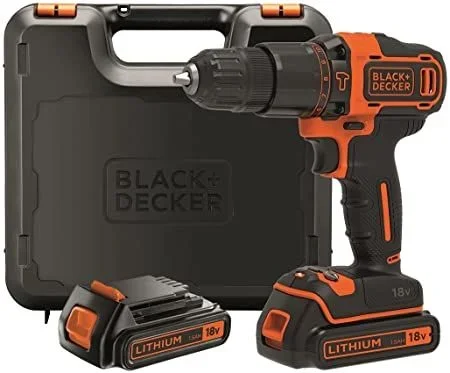 Black & Decker BDCHD18KB-QW taladro Negro, Naranja