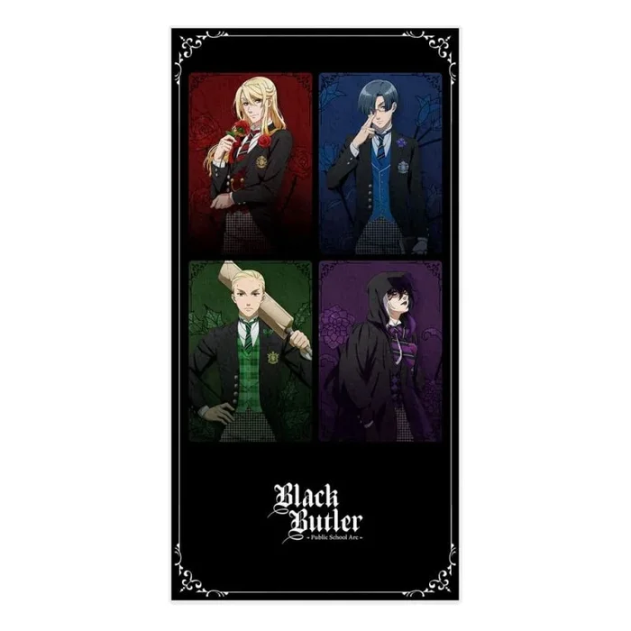 Black butler: public school arc toalla the prefect four / p4 150 x 75 cm