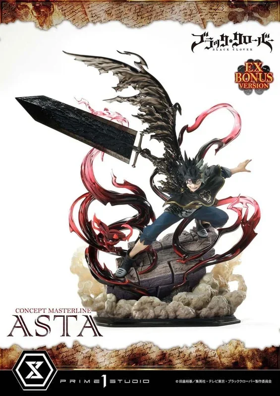 Black clover concept masterline series estatua 1/6 asta exclusive bonus ver. 50 cm