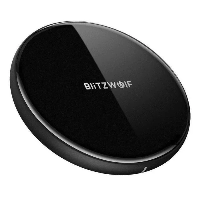 BlitzWolf BW-FWC3 cargador de dispositivo móvil Universal Negro Cargador inalámbrico Interior